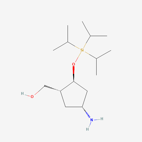 ((1R,2S,4R)-4-Amino-2-((triisopropylsilyl)oxy)cyclopentyl)methanol