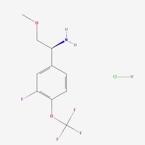 (S)-1-(3-Fluoro-4-(trifluoromethoxy)phenyl)-2-methoxyethan-1-amine hydrochloride