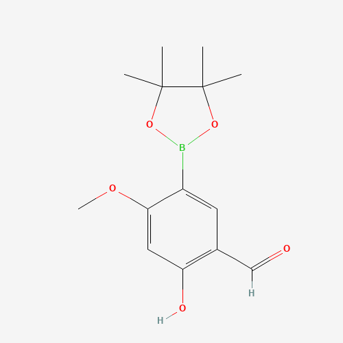 2-Hydroxy-4-methoxy-5-(4,4,5,5-tetramethyl-1,3,2-dioxaborolan-2-yl)benzaldehyde