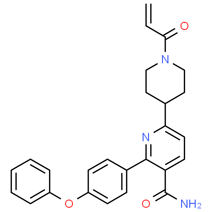 6-(1-Acryloylpiperidin-4-yl)-2-(4-phenoxyphenyl)nicotinamide