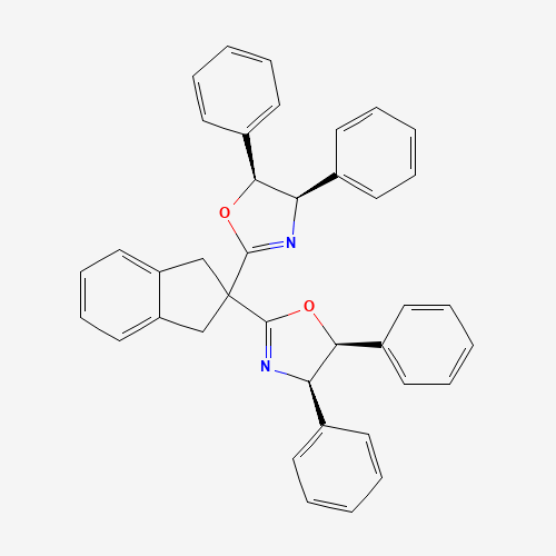 (4R,4'R,5S,5'S)-2,2'-(2,3-Dihydro-1H-indene-2,2-diyl)bis(4,5-diphenyl-4,5-dihydrooxazole)