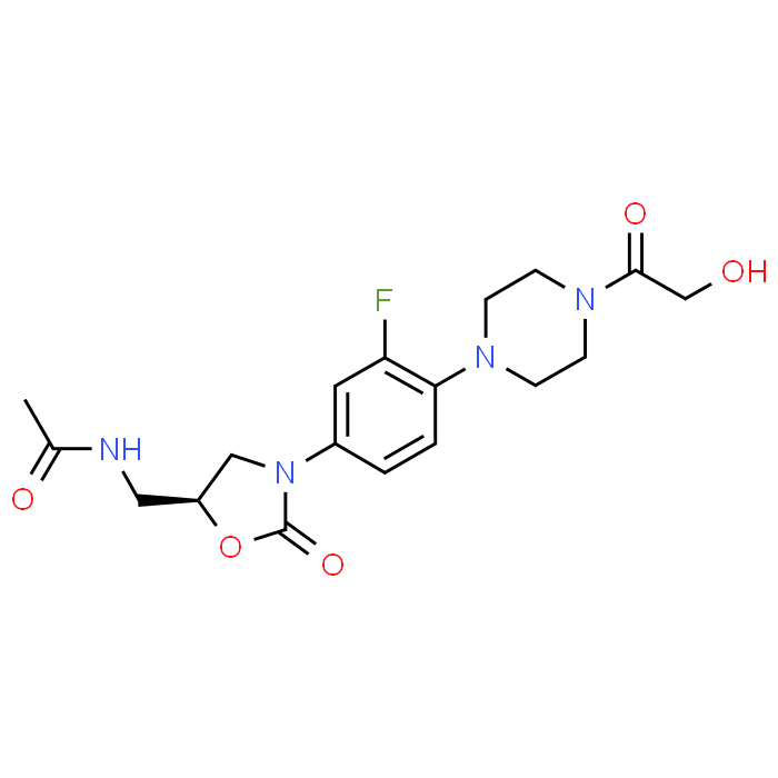 (S)-N-((3-(3-Fluoro-4-(4-(2-hydroxyacetyl)piperazin-1-yl)phenyl)-2-oxooxazolidin-5-yl)methyl)acetamide