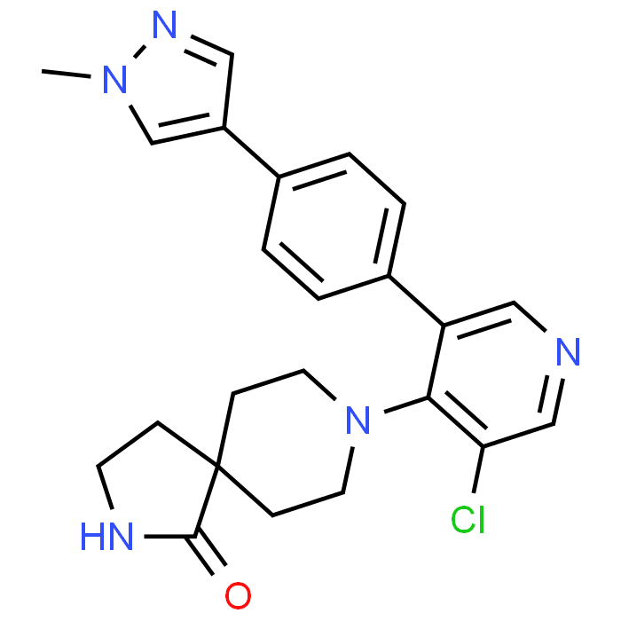 8-(3-Chloro-5-(4-(1-methyl-1H-pyrazol-4-yl)phenyl)pyridin-4-yl)-2,8-diazaspiro[4.5]decan-1-one