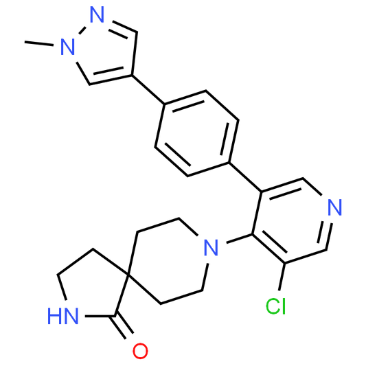 8-(3-Chloro-5-(4-(1-methyl-1H-pyrazol-4-yl)phenyl)pyridin-4-yl)-2,8-diazaspiro[4.5]decan-1-one