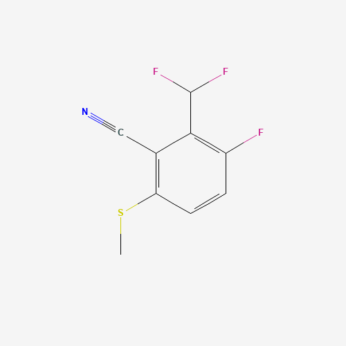 2-(Difluoromethyl)-3-fluoro-6-(methylthio)benzonitrile