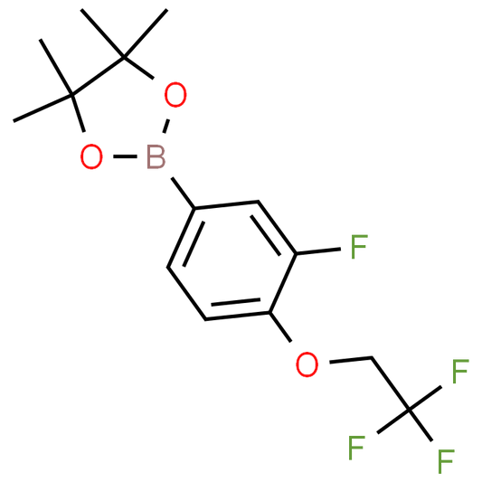 2-(3-Fluoro-4-(2,2,2-trifluoroethoxy)phenyl)-4,4,5,5-tetramethyl-1,3,2-dioxaborolane