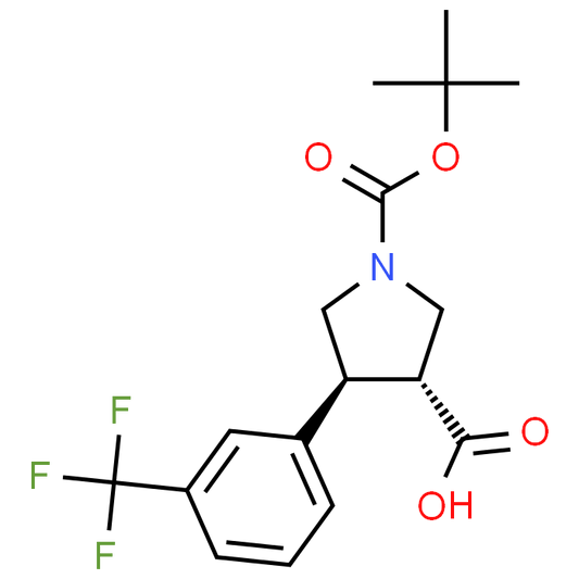 trans-1-(tert-Butoxycarbonyl)-4-(3-(trifluoromethyl)phenyl)pyrrolidine-3-carboxylic acid