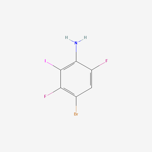 4-Bromo-3,6-difluoro-2-iodoaniline