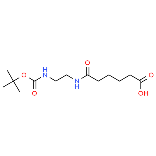 6-((2-((tert-Butoxycarbonyl)amino)ethyl)amino)-6-oxohexanoic acid