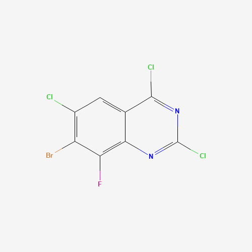 7-Bromo-2,4,6-trichloro-8-fluoroquinazoline
