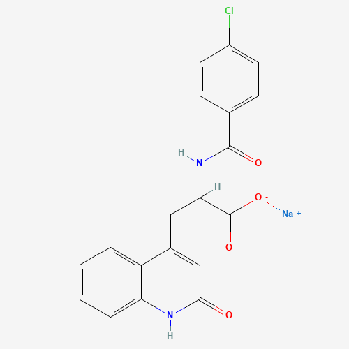 Sodium 2-(4-chlorobenzamido)-3-(2-oxo-1,2-dihydroquinolin-4-yl)propanoate - Achmem