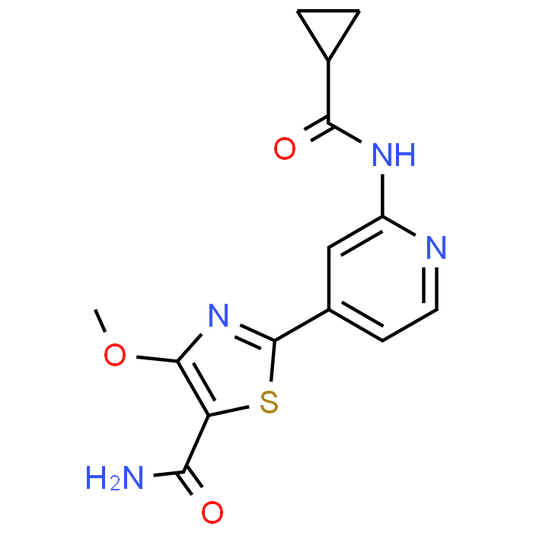 2-(2-(Cyclopropanecarboxamido)pyridin-4-yl)-4-methoxythiazole-5-carboxamide