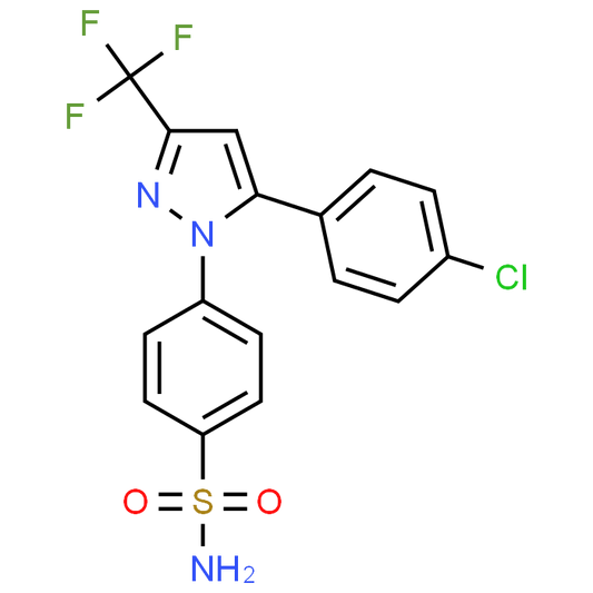 4-(5-(4-Chlorophenyl)-3-(trifluoromethyl)-1H-pyrazol-1-yl)benzenesulfonamide