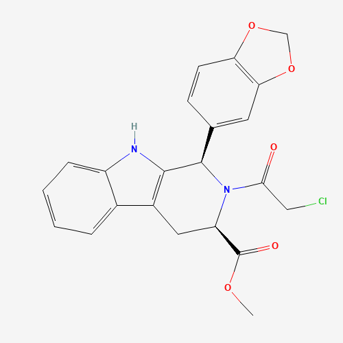 (1R,3R)-Methyl 1-(benzo[d][1,3]dioxol-5-yl)-2-(2-chloroacetyl)-2,3,4,9-tetrahydro-1H-pyrido[3,4-b]indole-3-carboxylate