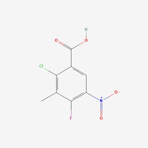 2-Chloro-4-fluoro-3-methyl-5-nitrobenzoic acid