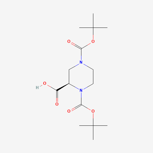 (R)-1,4-Bis(tert-butoxycarbonyl)piperazine-2-carboxylic acid