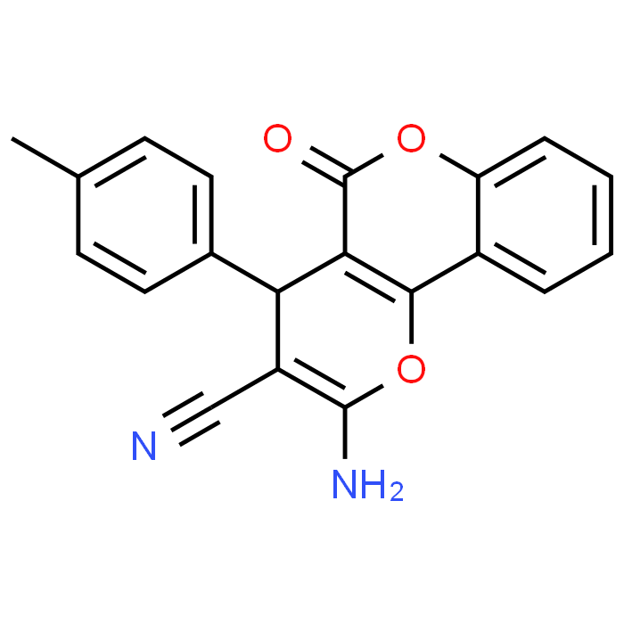 2-Amino-5-oxo-4-(p-tolyl)-4H,5H-pyrano[3,2-c]chromene-3-carbonitrile