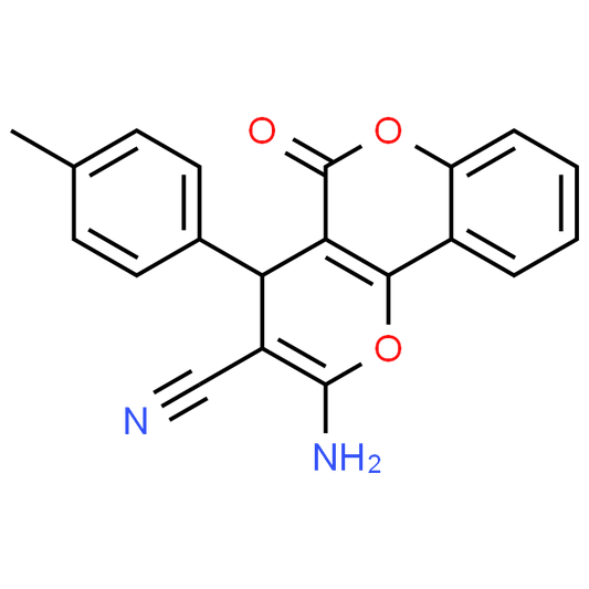 2-Amino-5-oxo-4-(p-tolyl)-4H,5H-pyrano[3,2-c]chromene-3-carbonitrile