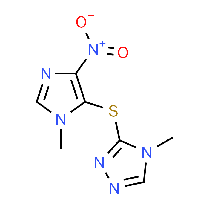 4-Methyl-3-((1-methyl-4-nitro-1H-imidazol-5-yl)thio)-4H-1,2,4-triazole