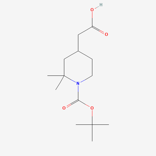 2-{1-[(tert-butoxy)carbonyl]-2,2-dimethylpiperidin-4-yl}acetic acid