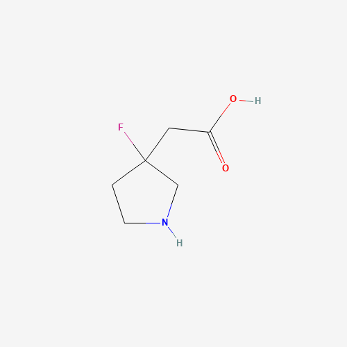 2-(3-Fluoropyrrolidin-3-yl)acetic acid