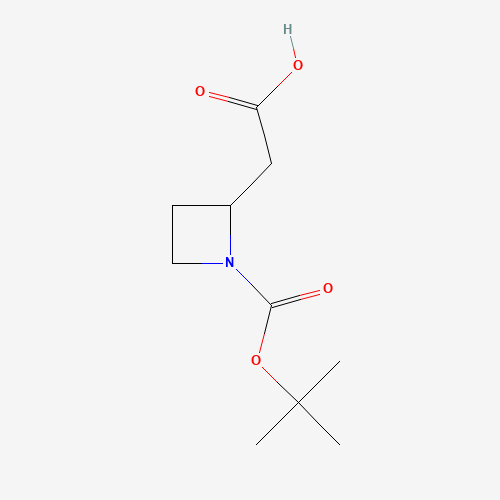 2-(1-(tert-Butoxycarbonyl)azetidin-2-yl)acetic acid