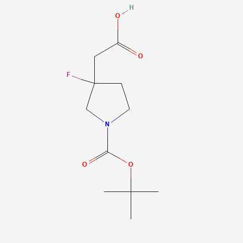 2-(1-(tert-Butoxycarbonyl)-3-fluoropyrrolidin-3-yl)acetic acid