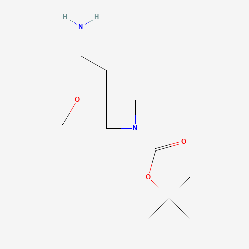 tert-Butyl 3-(2-aminoethyl)-3-methoxy-azetidine-1-carboxylate