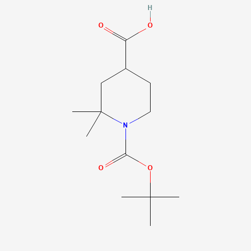 1-[(tert-Butoxy)carbonyl]-2,2-dimethylpiperidine-4-carboxylic acid