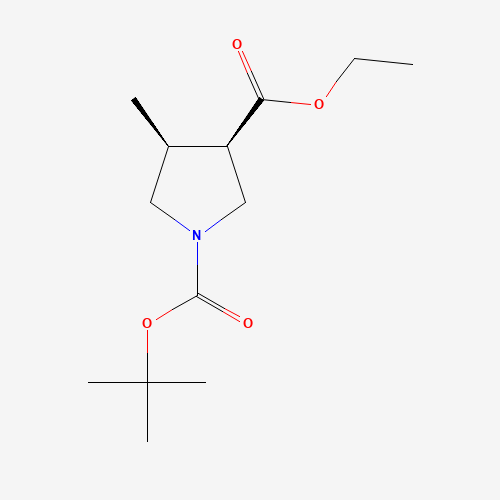 (3R,4S)-rel-1-tert-Butyl 3-ethyl 4-methylpyrrolidine-1,3-dicarboxylate