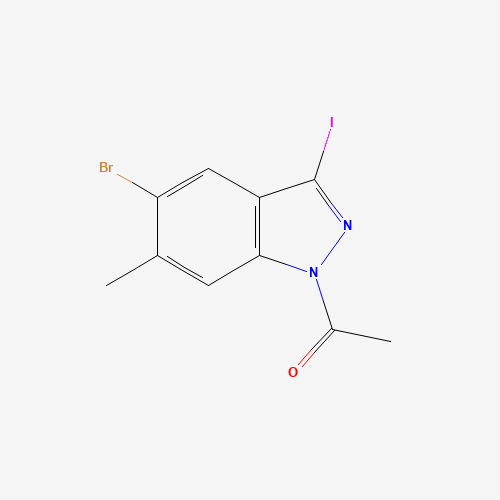 1-(5-Bromo-3-iodo-6-methyl-1H-indazol-1-yl)ethanone