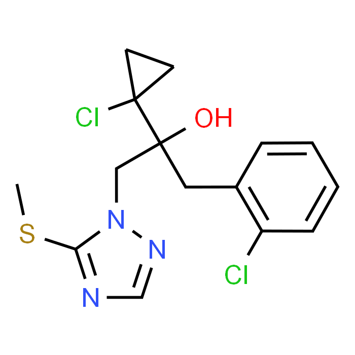 2-(1-Chlorocyclopropyl)-1-(2-chlorophenyl)-3-(5-(methylthio)-1H-1,2,4-triazol-1-yl)propan-2-ol