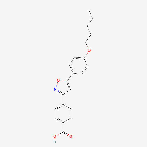 4-(5-(4-(Pentyloxy)phenyl)isoxazol-3-yl)benzoic acid