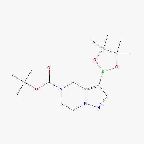 tert-Butyl 3-(4,4,5,5-tetramethyl-1,3,2-dioxaborolan-2-yl)-6,7-dihydropyrazolo[1,5-a]pyrazine-5(4H)-carboxylate