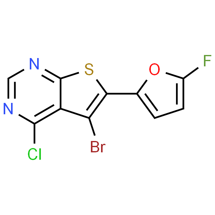 5-Bromo-4-chloro-6-(5-fluorofuran-2-yl)thieno[2,3-d]pyrimidine