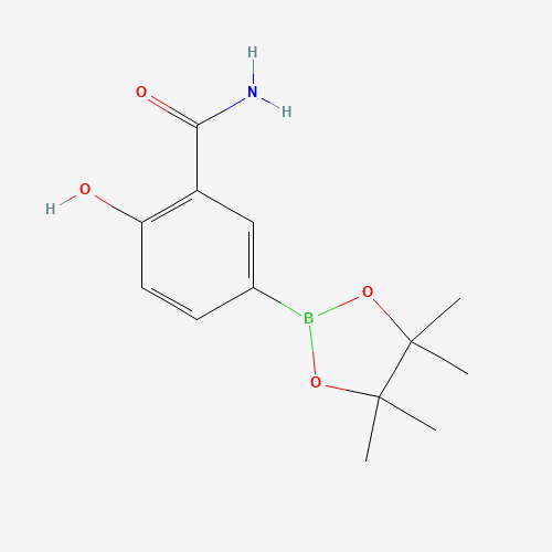 2-Hydroxy-5-(4,4,5,5-tetramethyl-1,3,2-dioxaborolan-2-yl)benzamide
