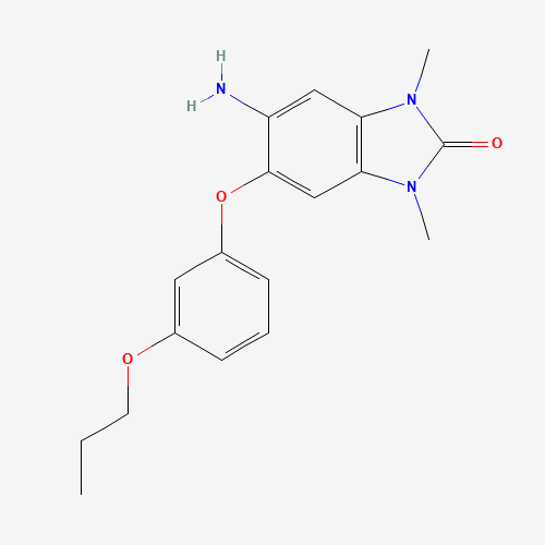 5-Amino-1,3-dimethyl-6-(3-propoxyphenoxy)-1,3-dihydro-2H-benzo[d]imidazol-2-one