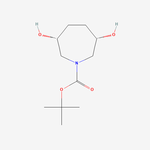 Rel-tert-butyl (3R,6S)-3,6-dihydroxyazepane-1-carboxylate
