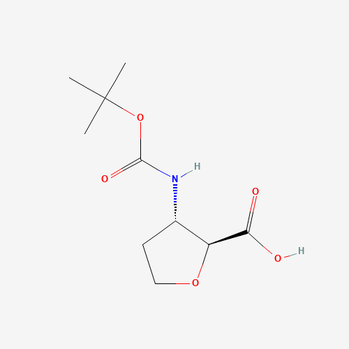 (2S,3S)-3-((tert-Butoxycarbonyl)amino)tetrahydrofuran-2-carboxylic acid
