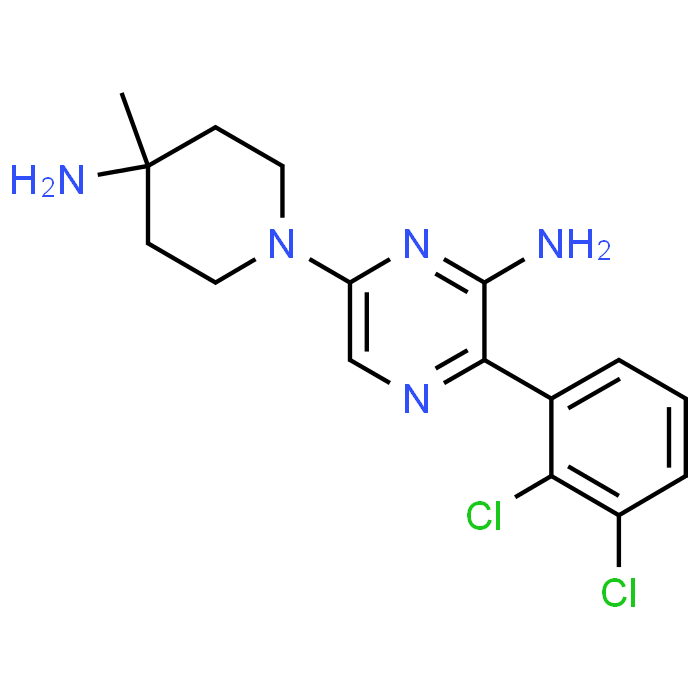 6-(4-Amino-4-methylpiperidin-1-yl)-3-(2,3-dichlorophenyl)pyrazin-2-amine