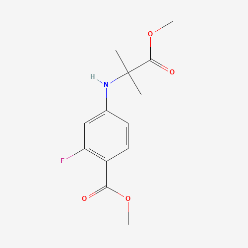 Methyl 2-fluoro-4-(1-methoxy-2-methyl-1-oxopropan-2-ylamino)benzoate