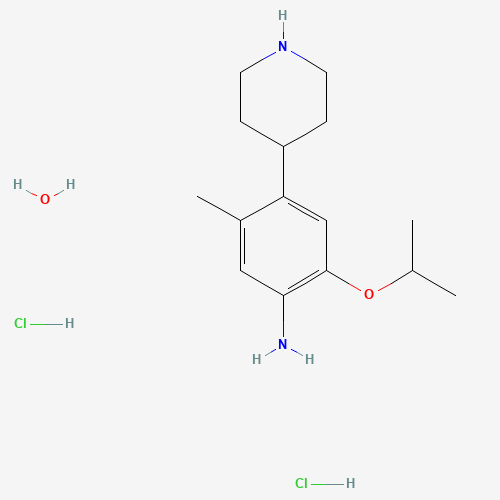 2-Isopropoxy-5-methyl-4-(piperidin-4-yl)aniline dihydrochloride hydrate