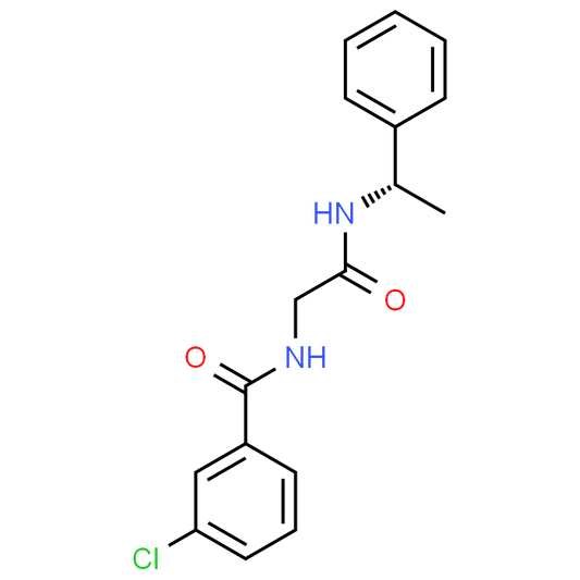 (S)-3-Chloro-N-(2-oxo-2-((1-phenylethyl)amino)ethyl)benzamide