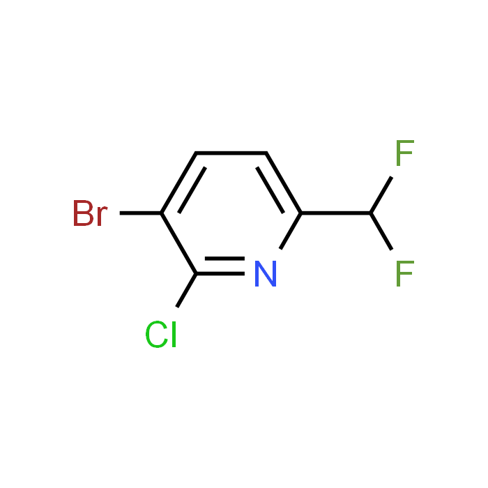 3-Bromo-2-chloro-6-(difluoromethyl)pyridine