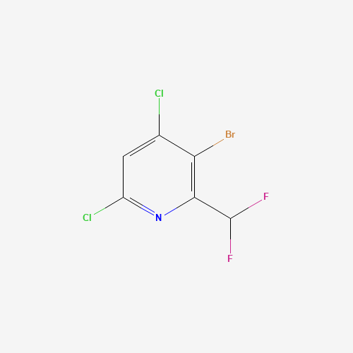 3-Bromo-4,6-dichloro-2-(difluoromethyl)pyridine