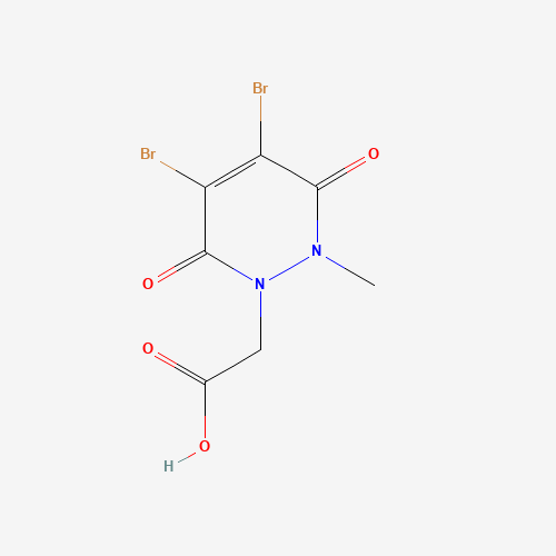 2-(4,5-Dibromo-2-methyl-3,6-dioxo-3,6-dihydropyridazin-1(2h)-yl)acetic acid