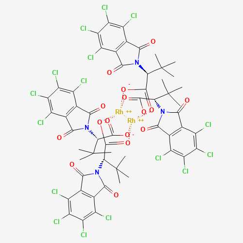 Tetrakis[n-tetrachlorophthaloyl-(s)-tert-leucinato]dirhodium bis(ethyl acetate) adduct