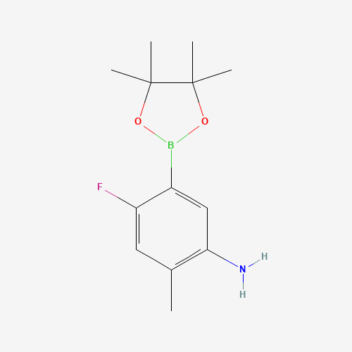 4-Fluoro-2-methyl-5-(4,4,5,5-tetramethyl-1,3,2-dioxaborolan-2-yl)aniline