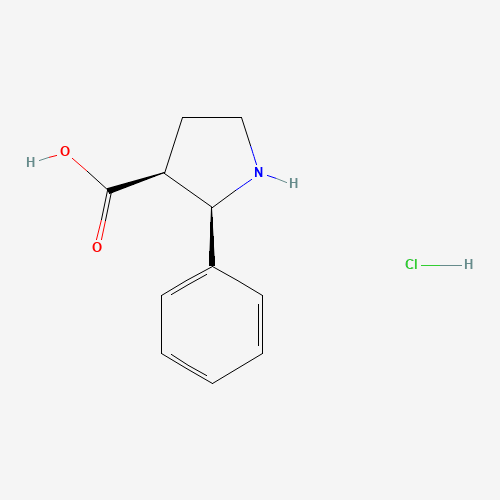 (2R,3S)-2-Phenylpyrrolidine-3-carboxylic acid hydrochloride