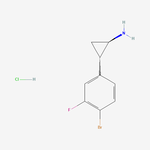(1R,2S)-2-(4-Bromo-3-fluorophenyl)cyclopropan-1-amine hydrochloride